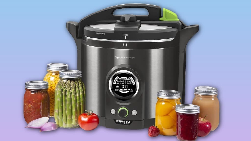 Presto 12-Qt Electric Pressure Canner - Black Stainless Steel - Digital Display